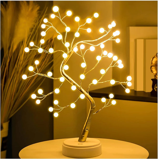 LED Bonsai Table Lamp (Gold)